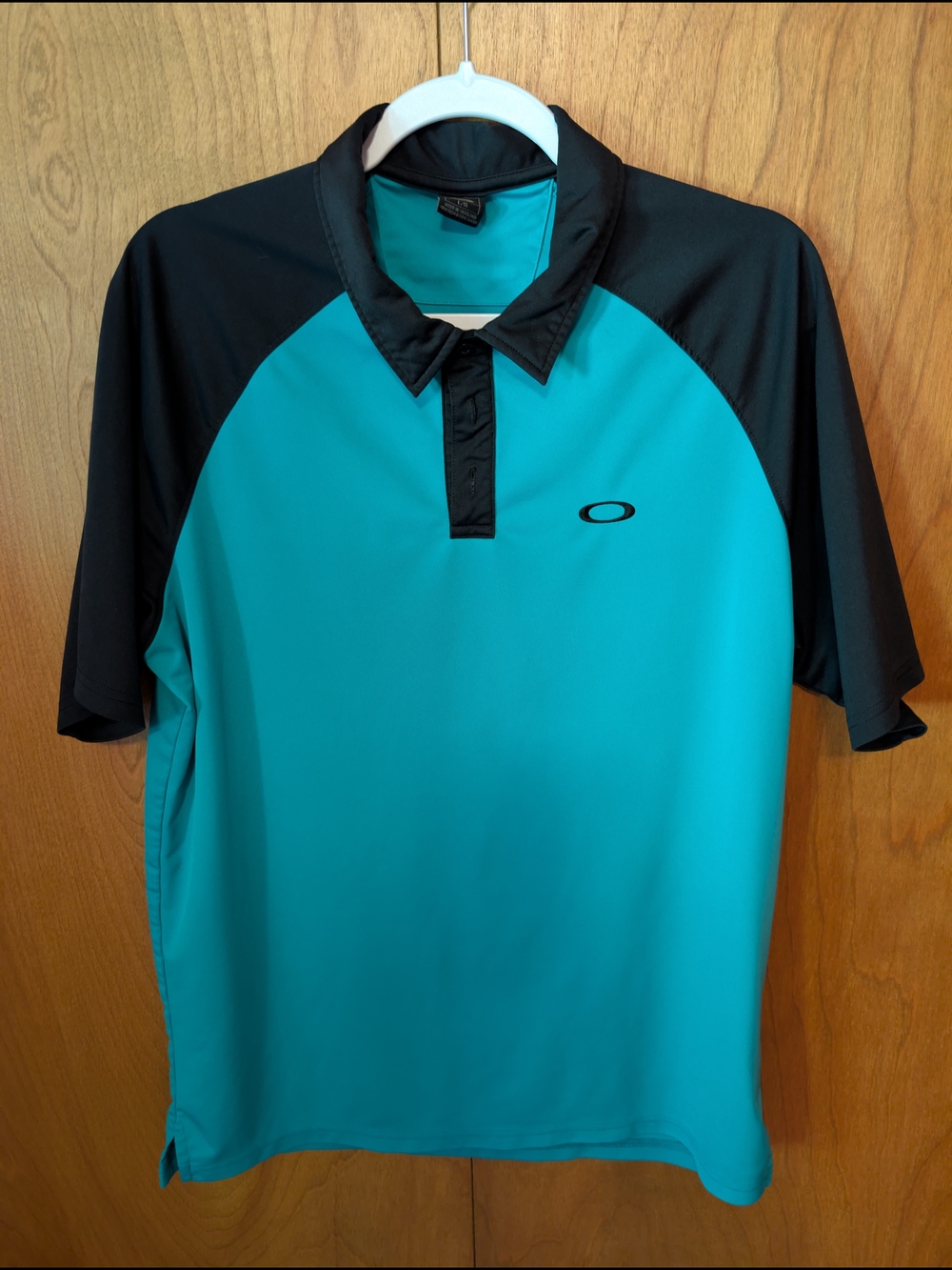 Oakley Men’s Teal and Black Polo Shirt